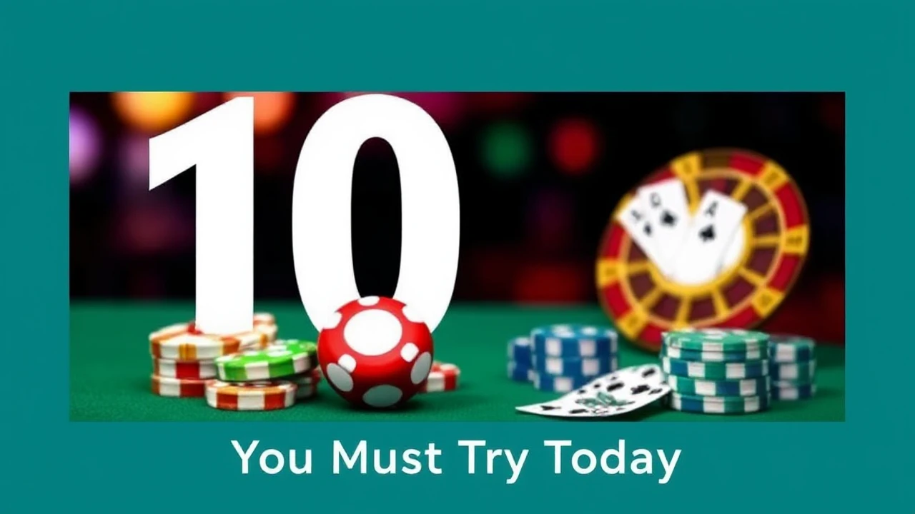 Top-Rated 10 Online Casino Gambling Games You Must Try Today