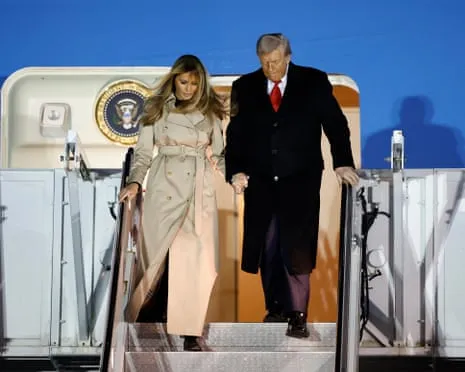 President Trump Preparing to Meet Britain's Monarch while Demonstrators Convene in the UK